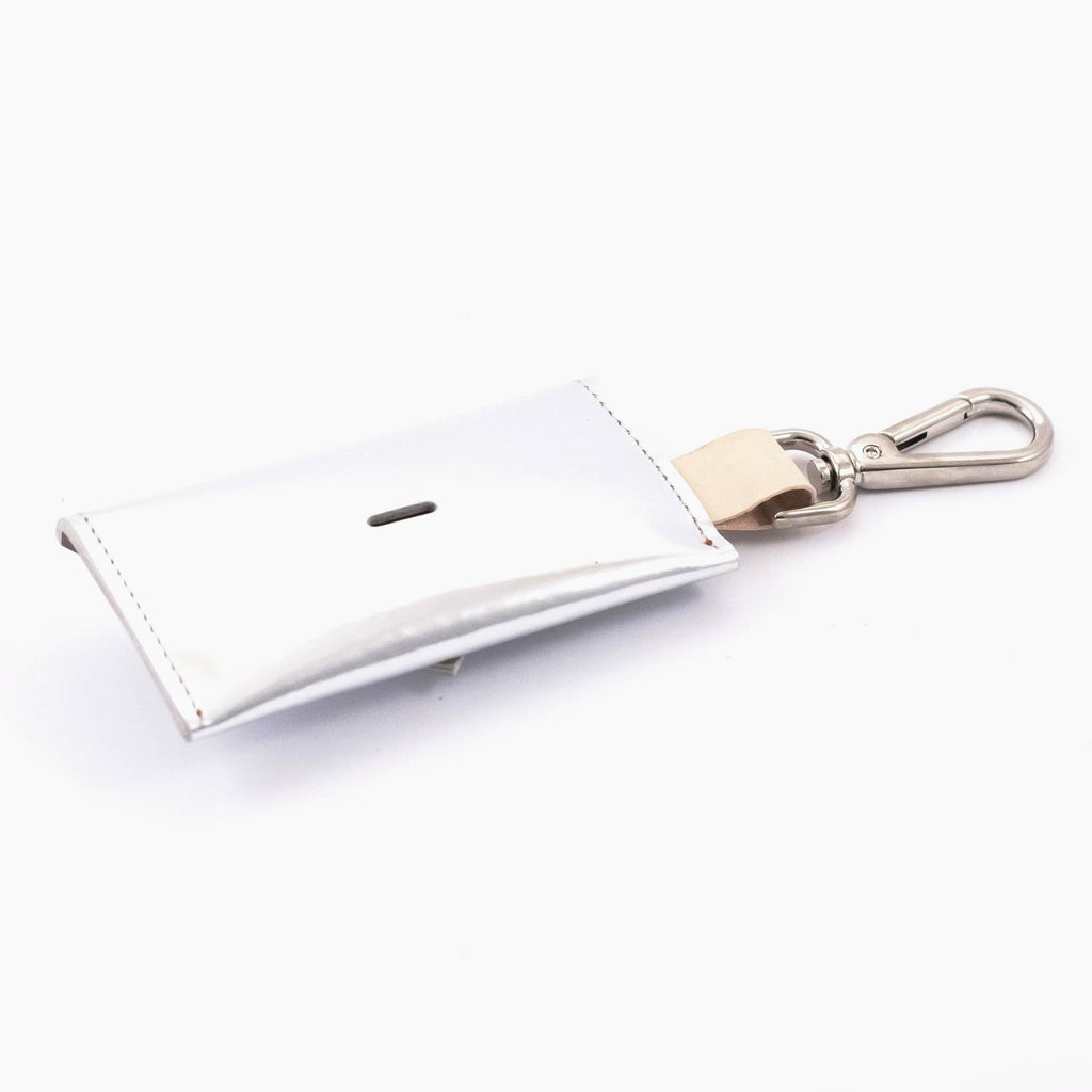 Moonshine Poop Bag Holder - Metallic Silver - NEW PETS ON THE BLOCK.COM