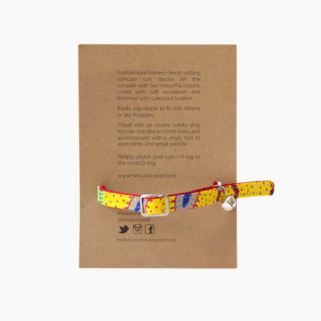 Paradise Cat Collar - Red - NEW PETS ON THE BLOCK.COM