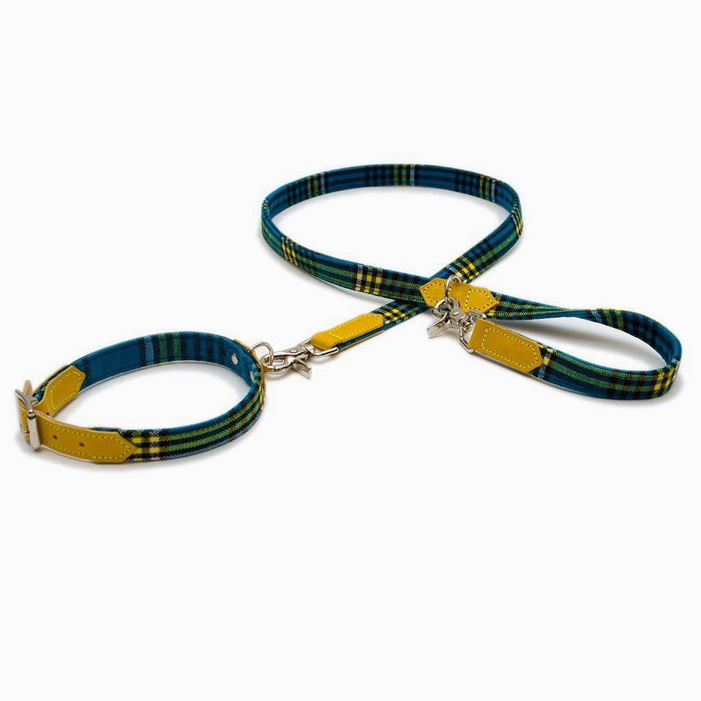 Shuka Multi-Purpose Cafe Dog Leash - Blue - NEW PETS ON THE BLOCK.COM