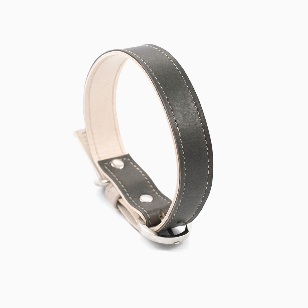 Minimalist Dog Collar - Dark Grey - NEW PETS ON THE BLOCK.COM