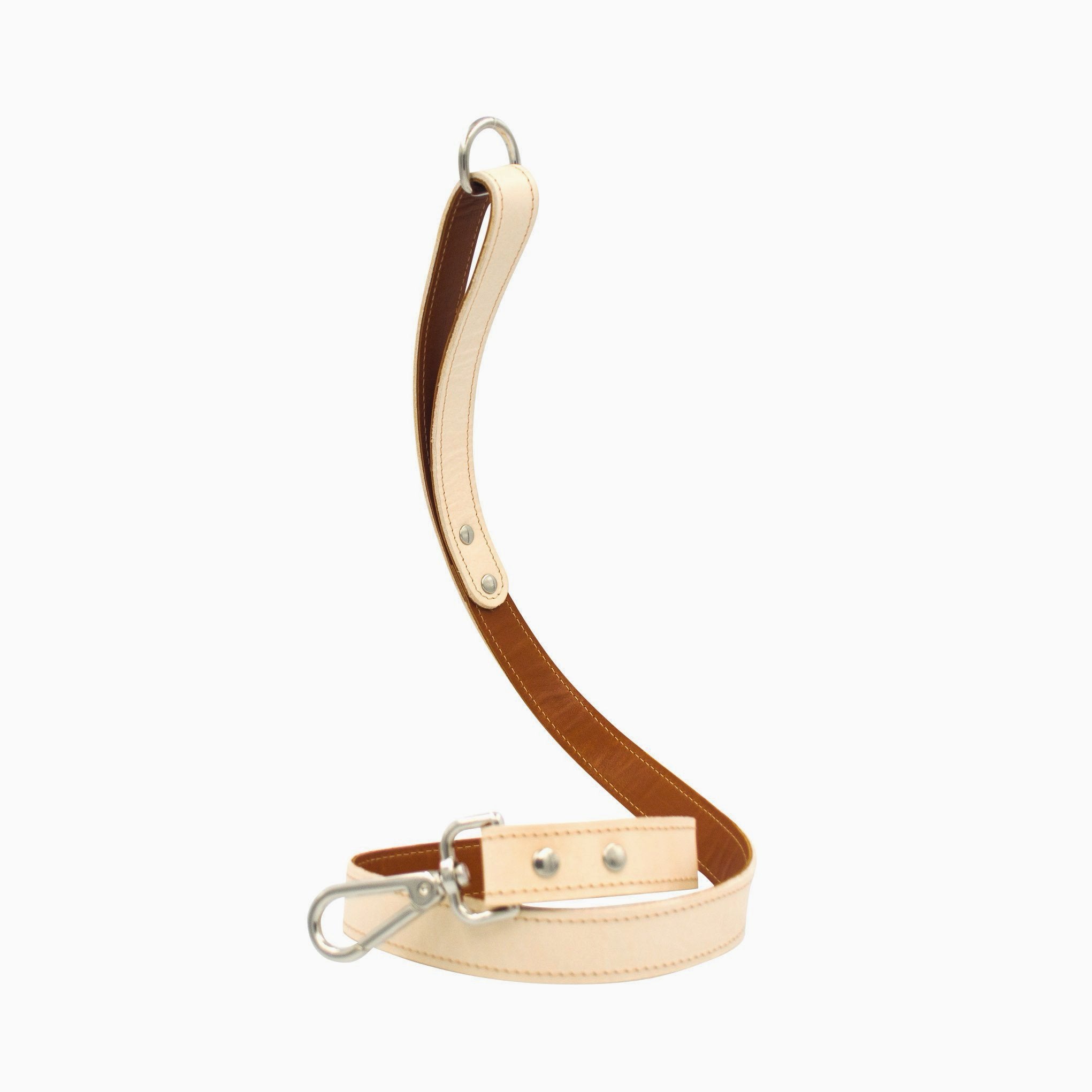 Minimalist Fixed Dog Leash - Caramel - NEW PETS ON THE BLOCK.COM