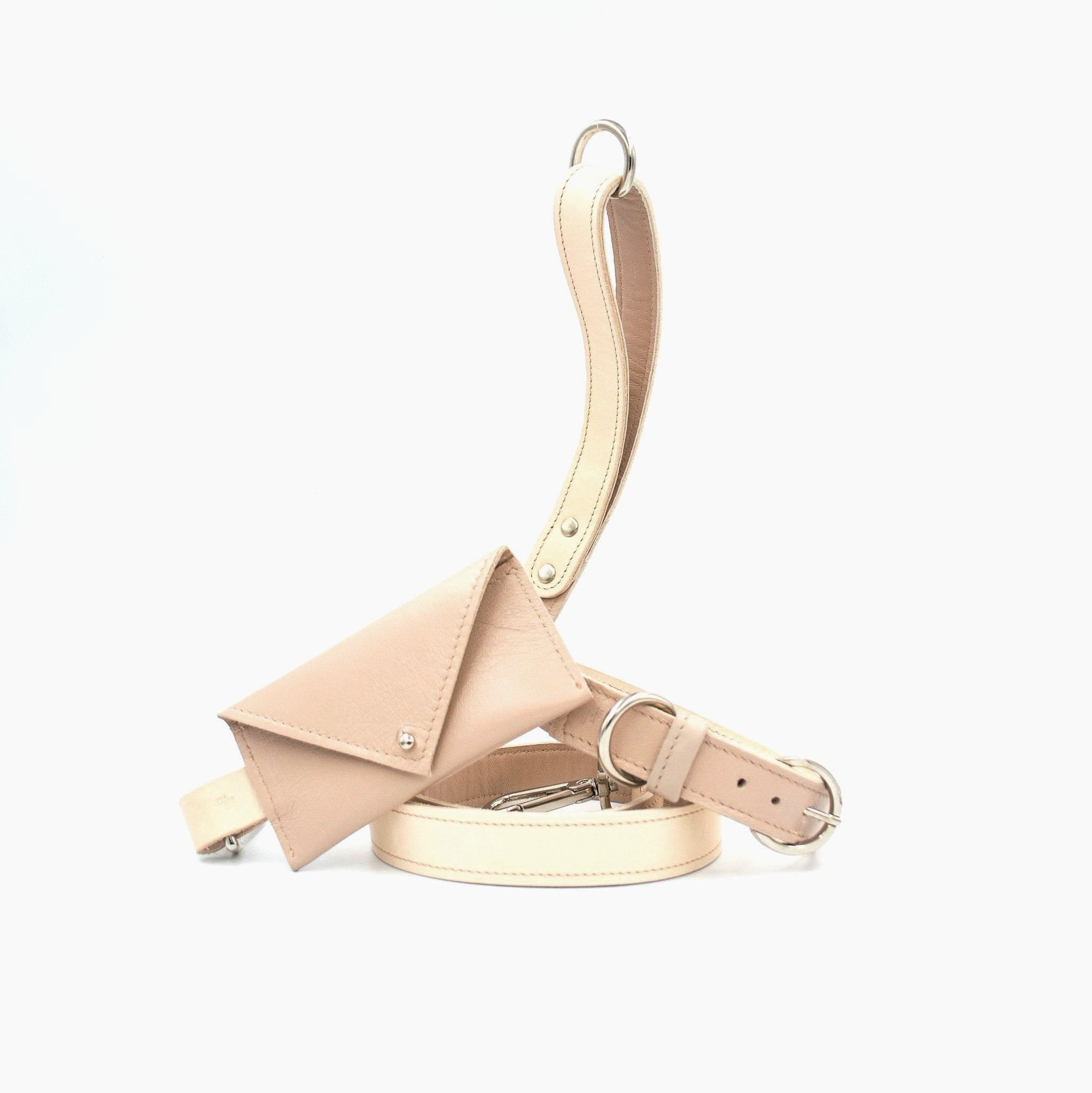 Minimalist Fixed Dog Leash - Rose Pearl - NEW PETS ON THE BLOCK.COM