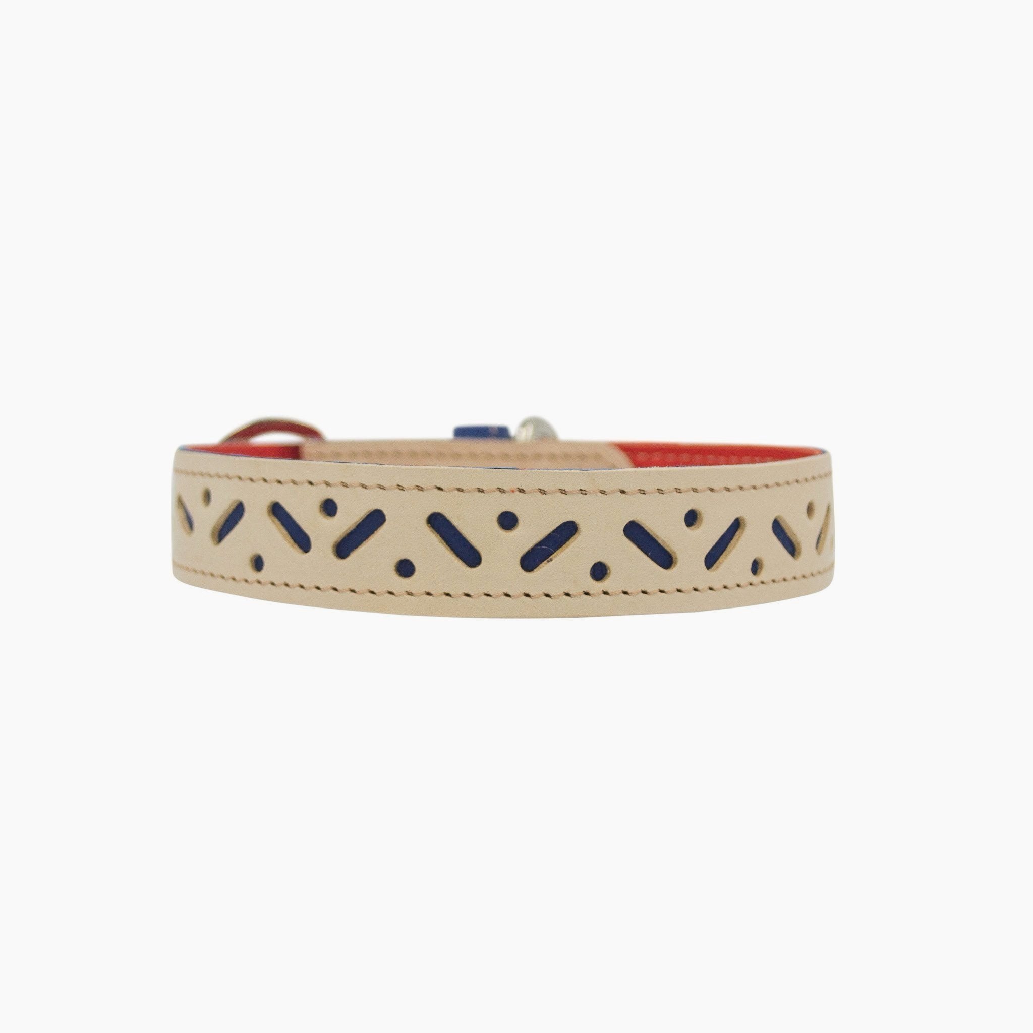 Bauhaus Fix Dog Collar - Blue - NEW PETS ON THE BLOCK.COM