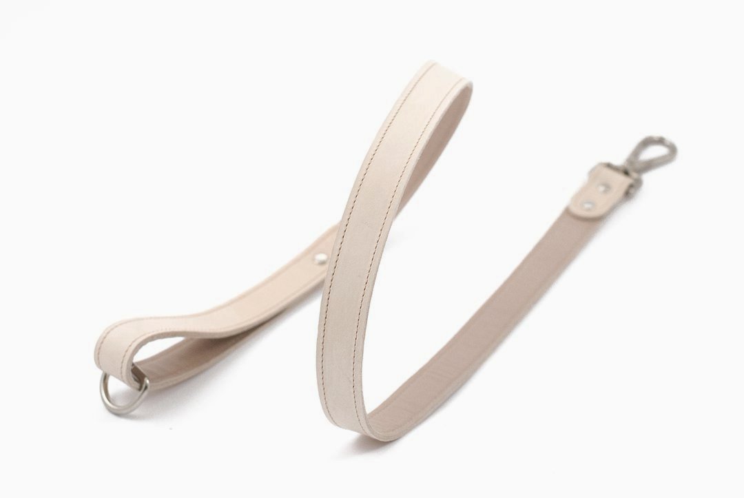 Minimalist Fixed Dog Leash - Rose Pearl - NEW PETS ON THE BLOCK.COM