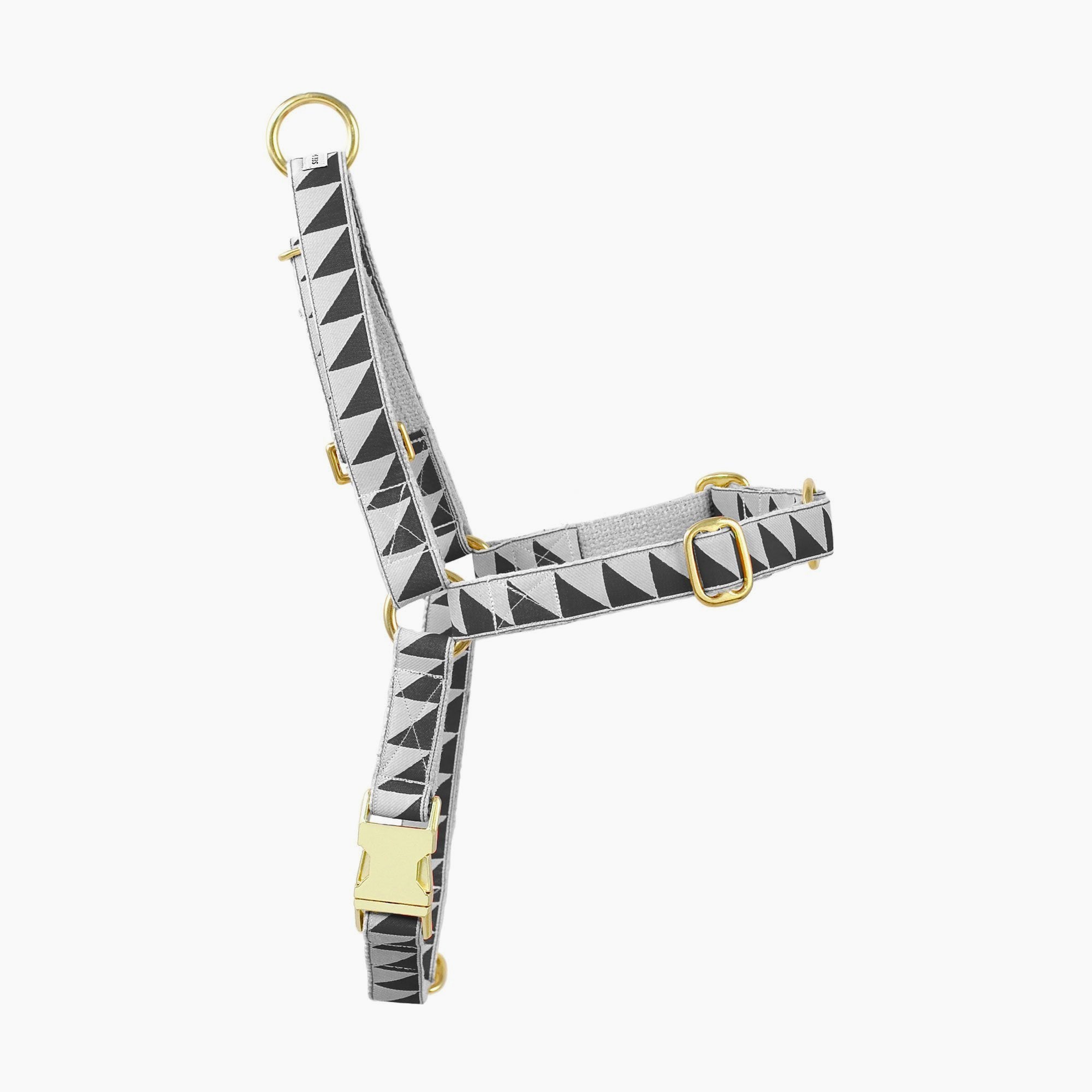 Nice Grill Non-Pull Dog Harness - Black & Cream - NEW PETS ON THE BLOCK.COM