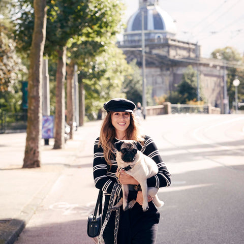 Life of the Party Fixed Leash - Black & Cream