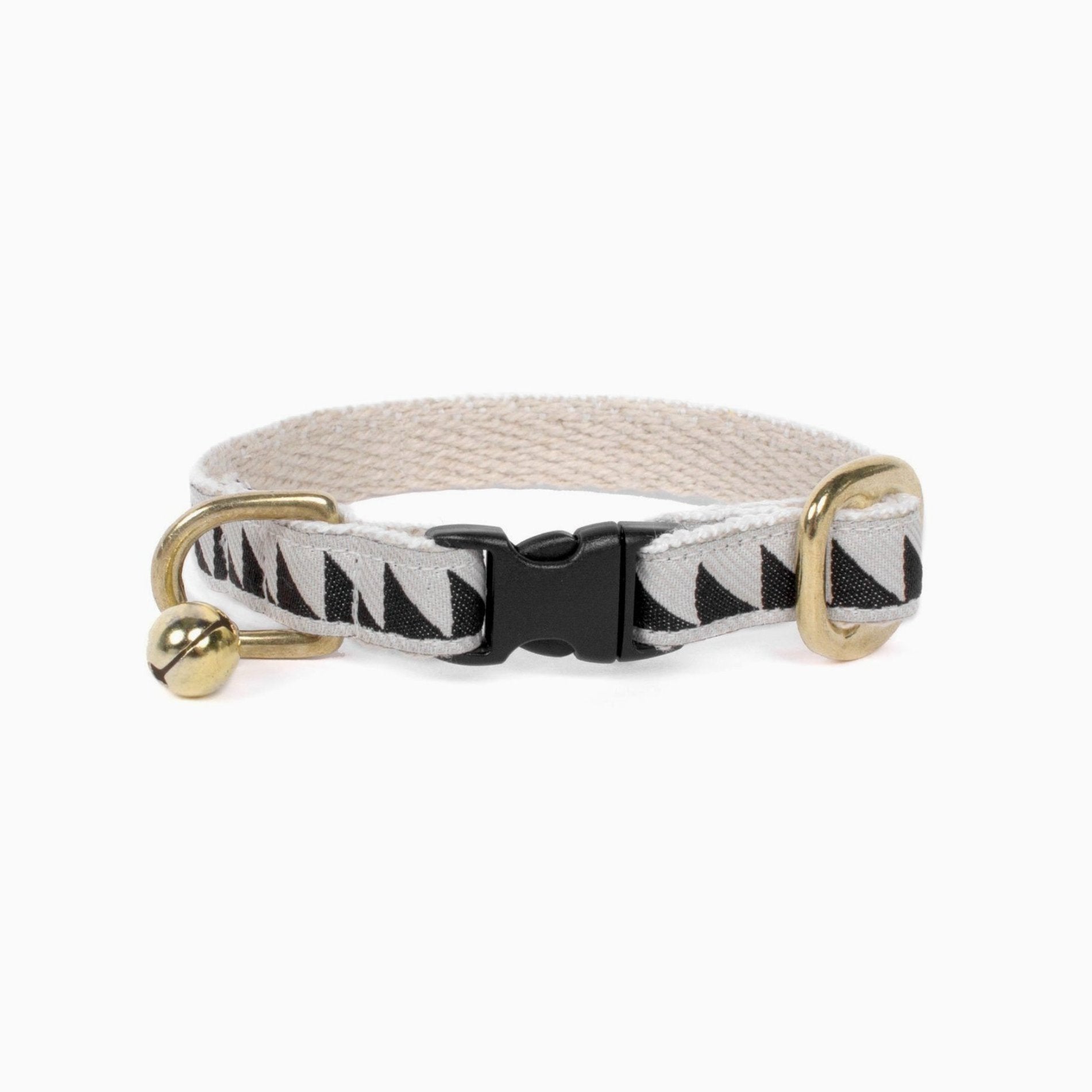 Nice Grill Cat Collar - Black & Cream - NEW PETS ON THE BLOCK.COM