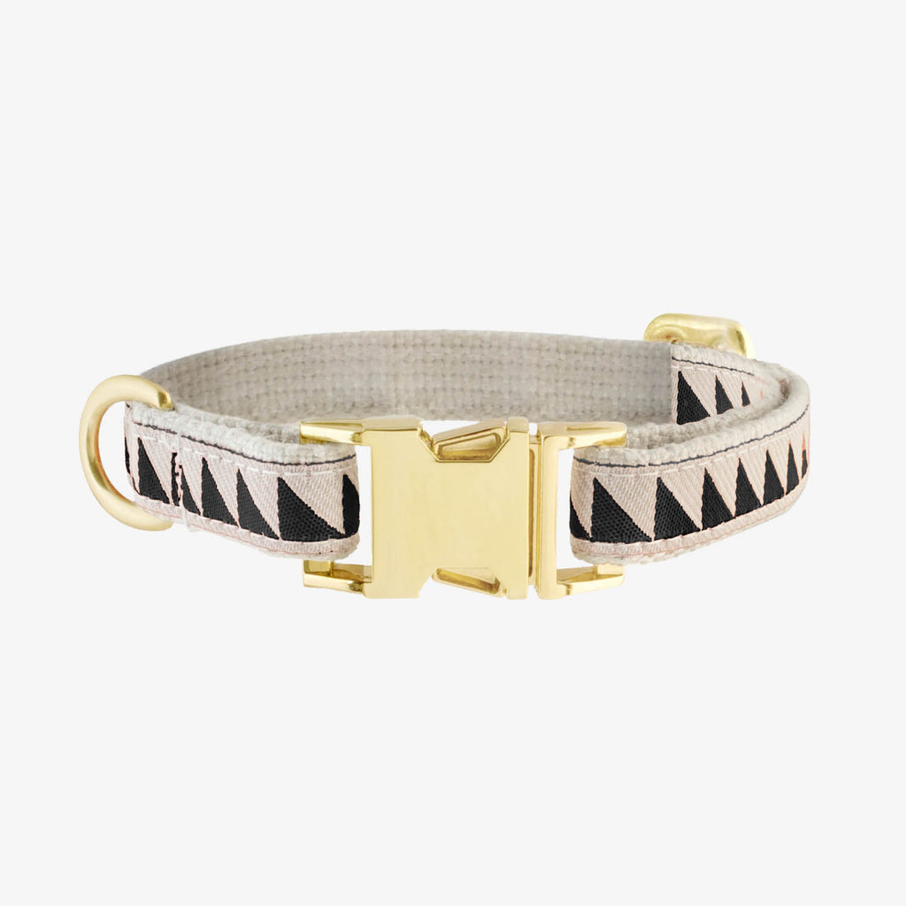 Nice Grill Dog Collar - Black & Cream - NEW PETS ON THE BLOCK.COM