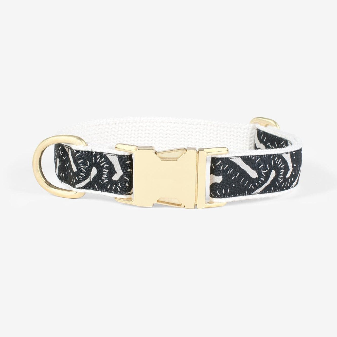 Life of the Party Dog Collar - Black & Cream - NEW PETS ON THE BLOCK.COM