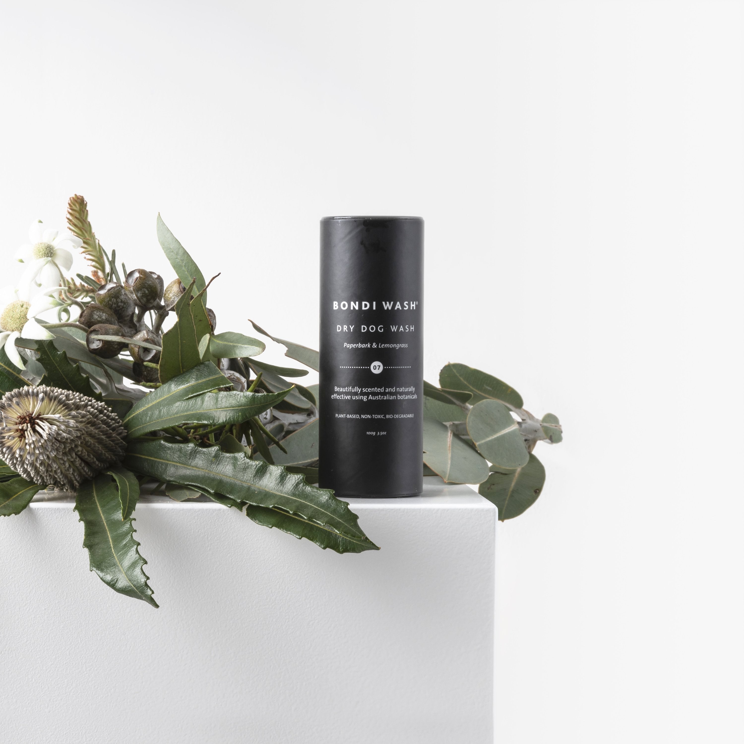 Dry Dog Wash Paperbark & Lemongrass - NEW PETS ON THE BLOCK.COM