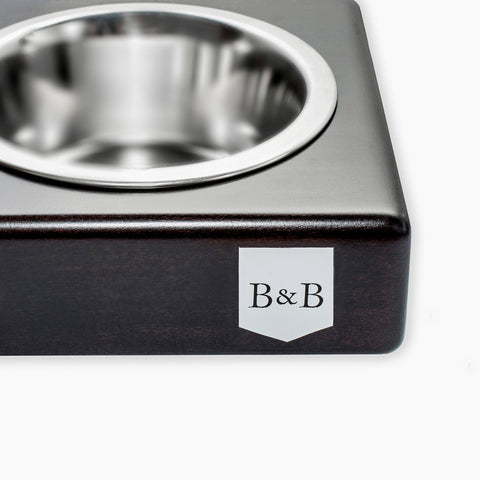Duo Dog/Cat Bowl - Chestnut