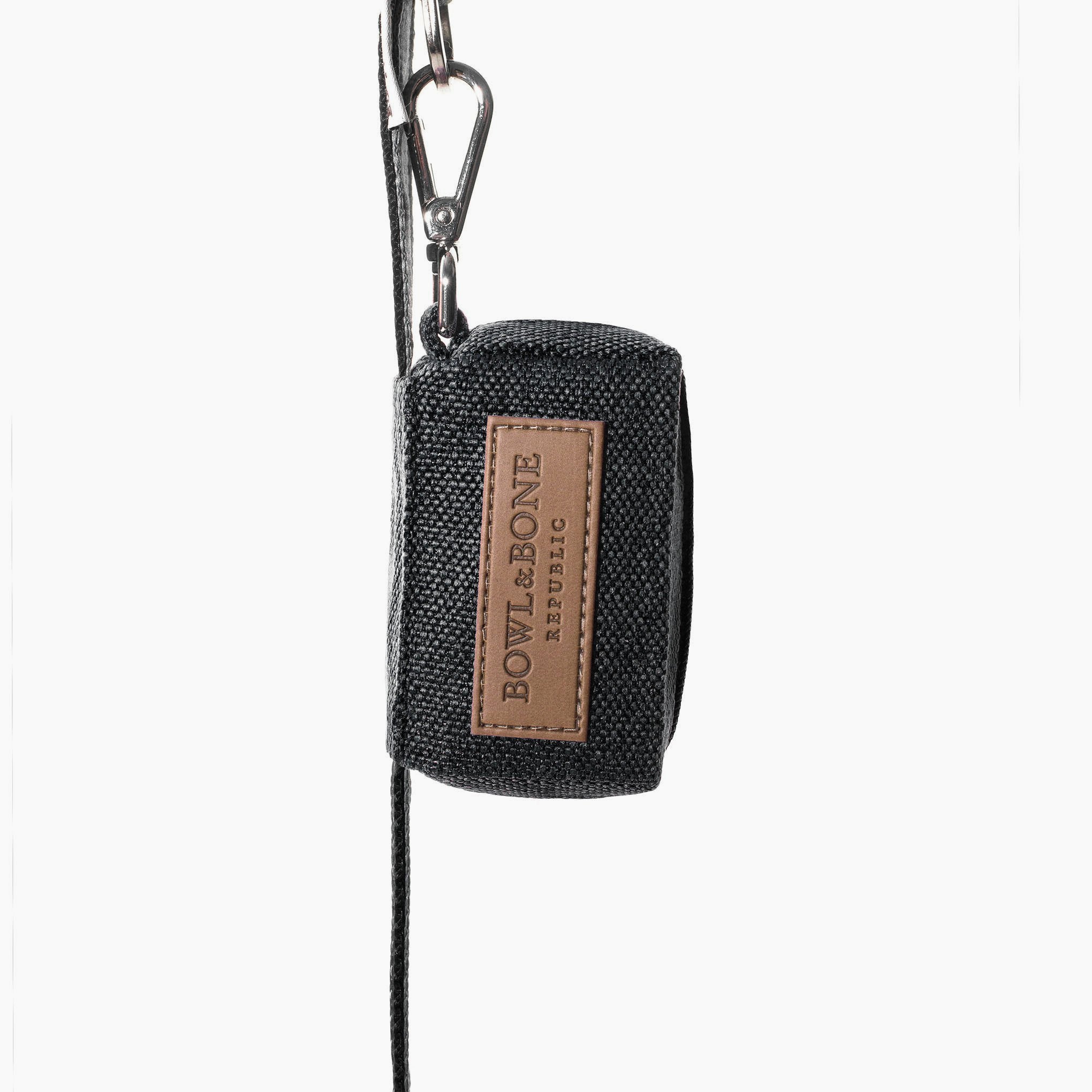 Mini Poop Bag Holder - Black - NEW PETS ON THE BLOCK.COM