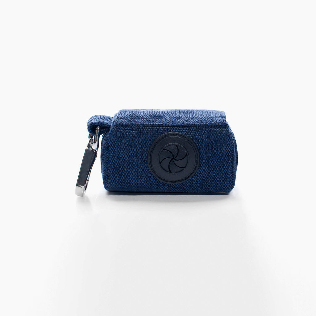 Mini Poop Bag Holder - Navy - NEW PETS ON THE BLOCK.COM