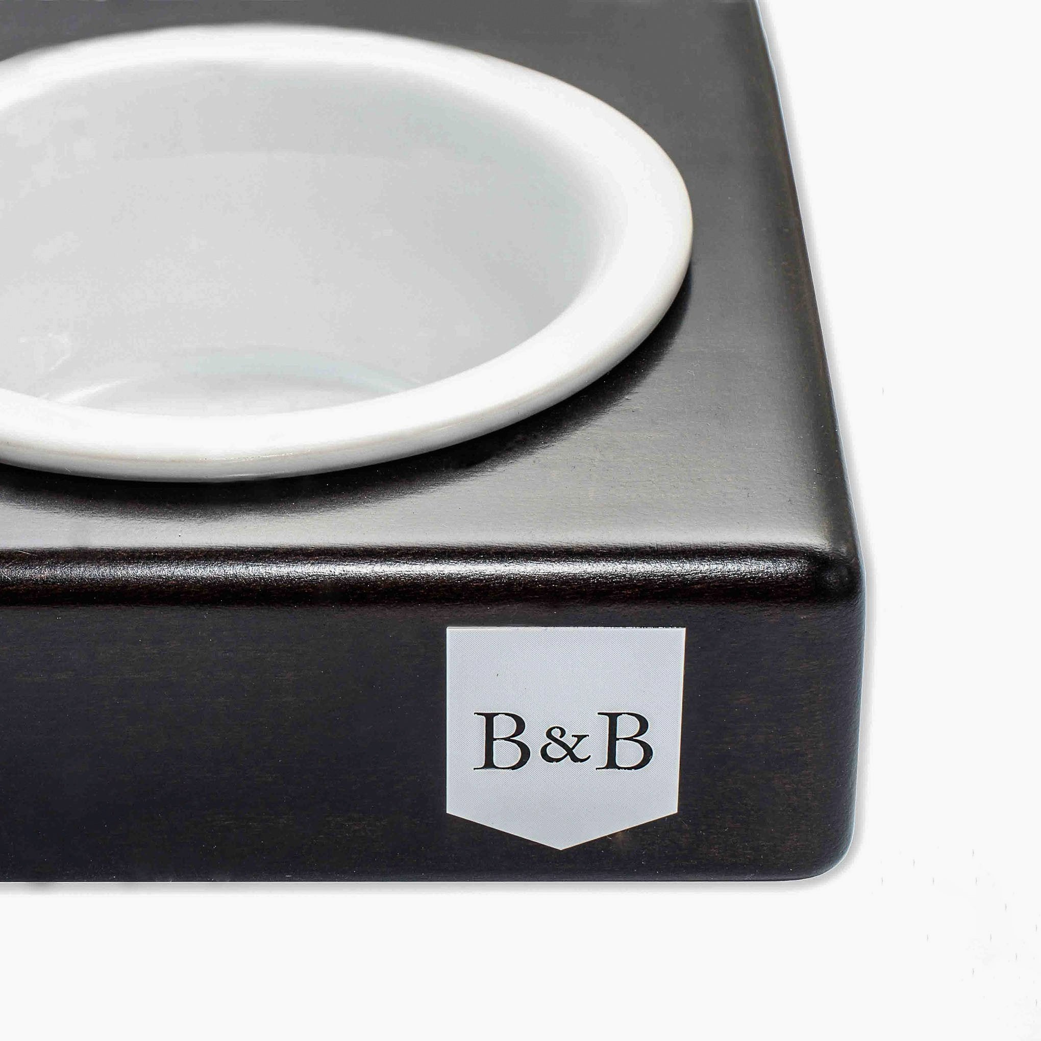 Duo Ceramic Dog/Cat Bowl - Chestnut - NEW PETS ON THE BLOCK.COM