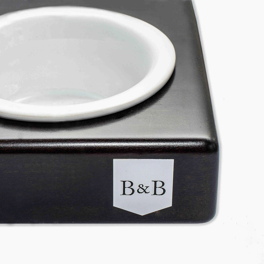 Duo Ceramic Dog/Cat Bowl - Chestnut - NEW PETS ON THE BLOCK.COM