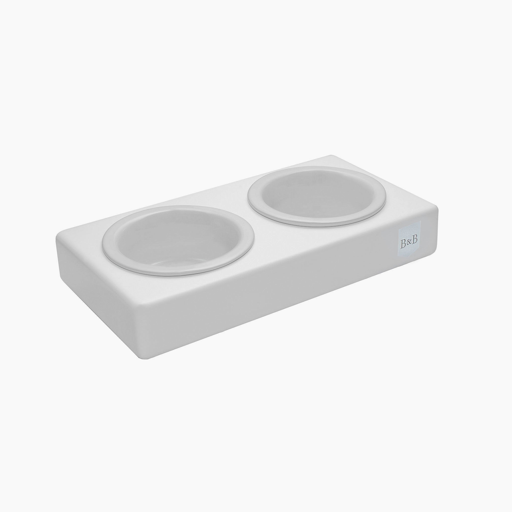 Duo Ceramic Dog/Cat Bowl - Jasmine - NEW PETS ON THE BLOCK.COM