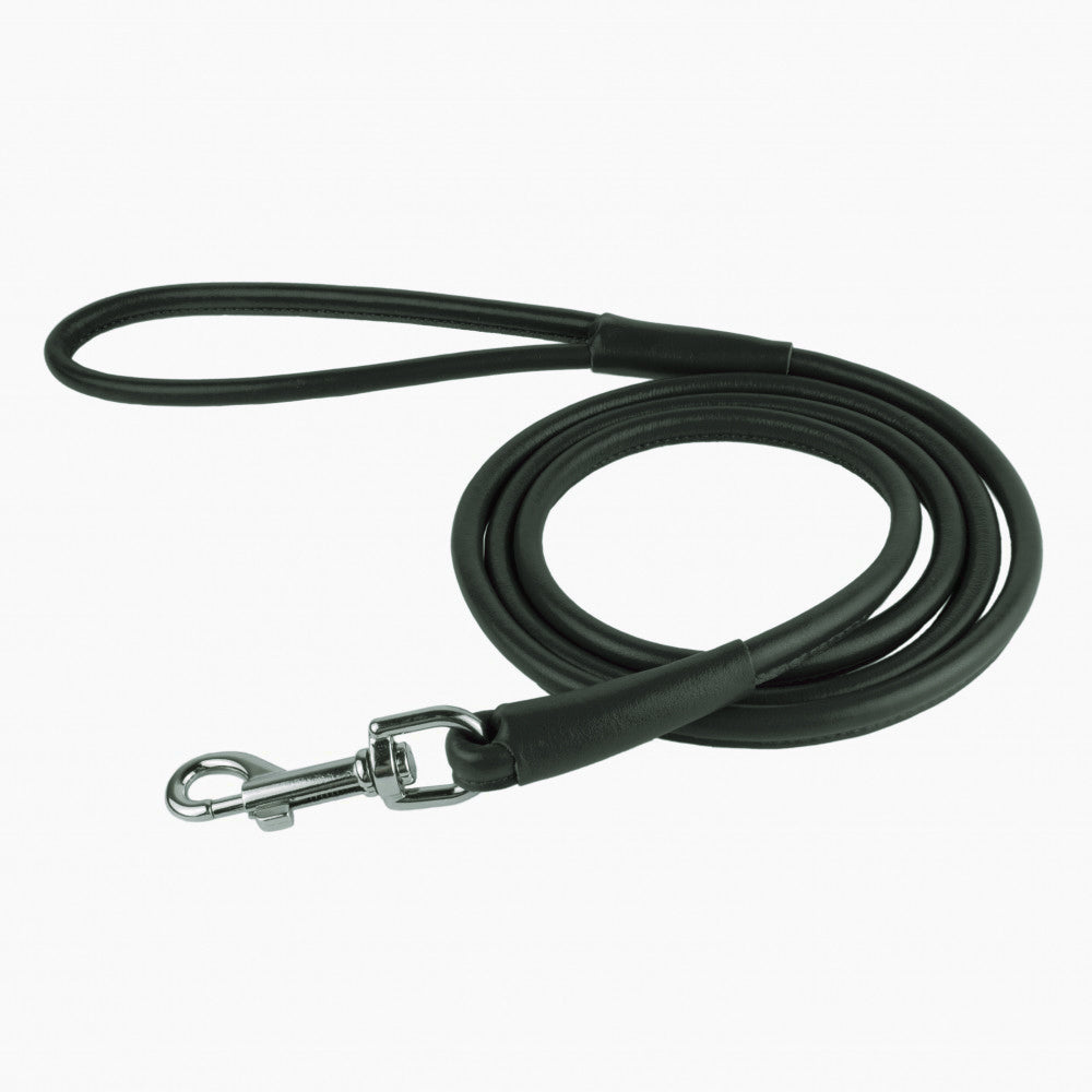 New pets on the block fixed leather leash black quality sale