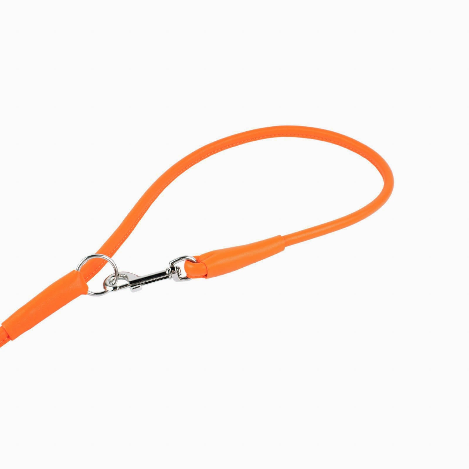 New pets on the block Soft Padded Leather Dog Collar Multi Functional Dog Leash Orange matching set sale