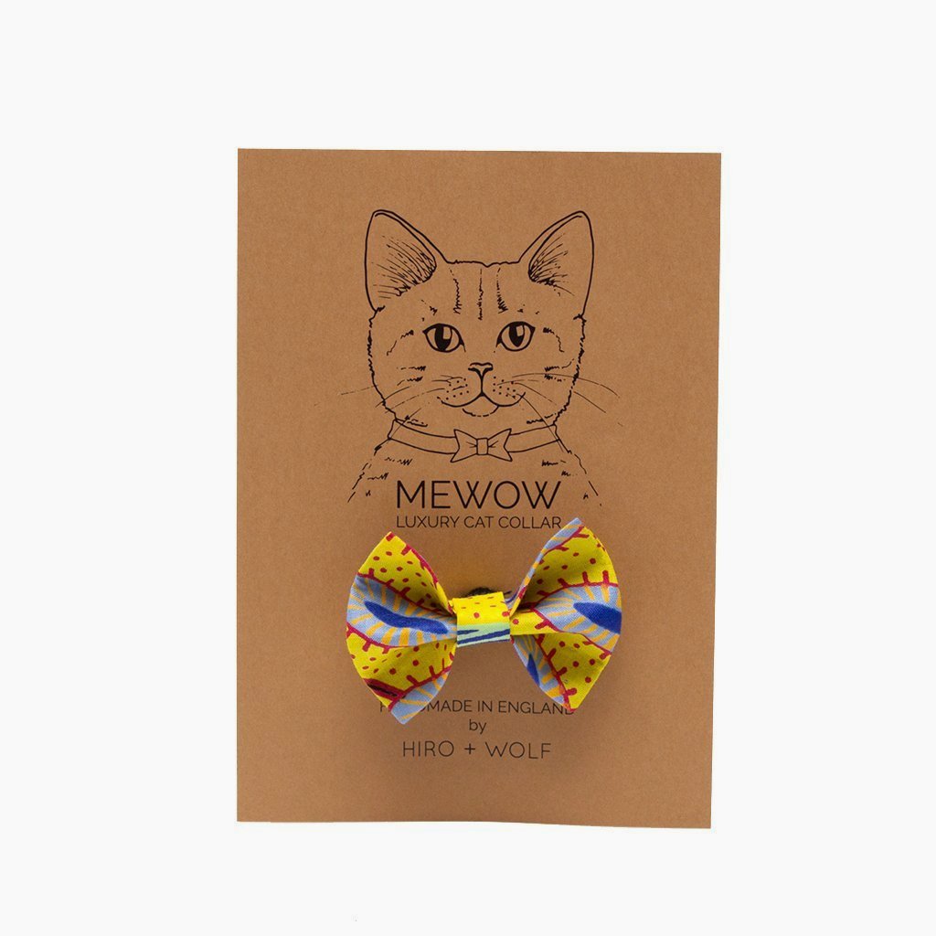 Paradise Cat Bow Tie - Red - NEW PETS ON THE BLOCK.COM