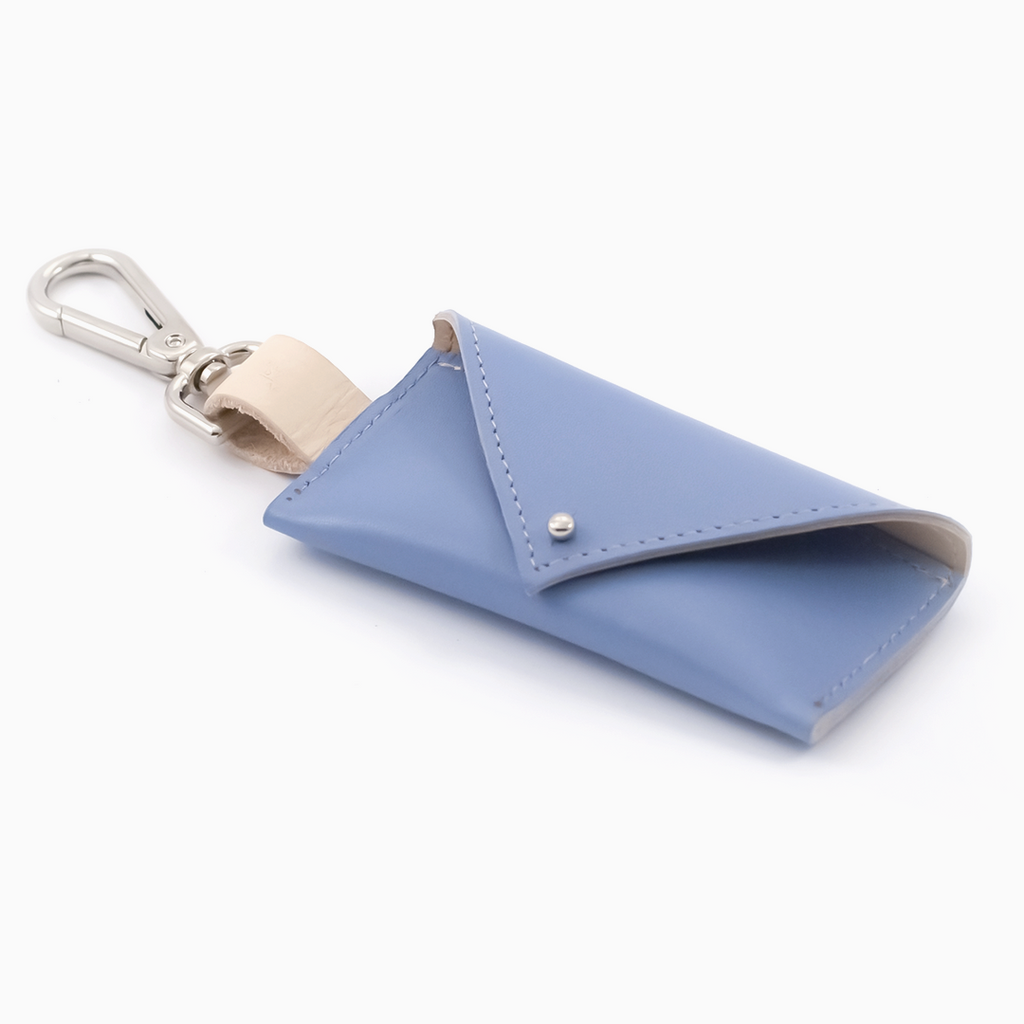 Minimalist Poop Bag Holder - Cornflower Blue - NEW PETS ON THE BLOCK.COM