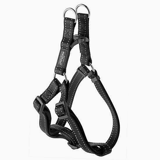 Durable Step-In Dog Harness - Black - NEW PETS ON THE BLOCK.COM