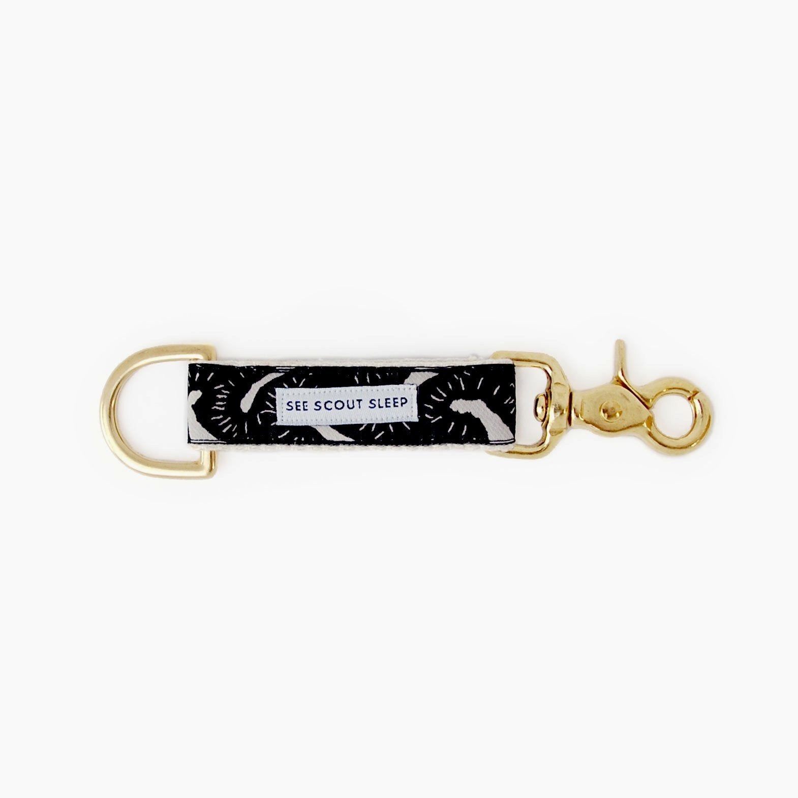 Life of the Party Keychain - Black & Cream - NEW PETS ON THE BLOCK.COM