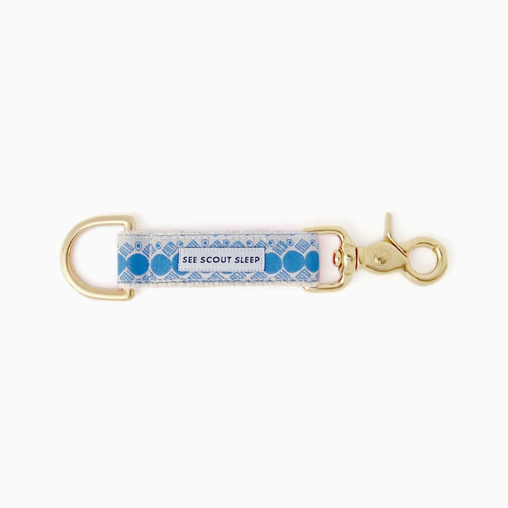 You’re A Stud Keychain - Cream & Lake Blue - NEW PETS ON THE BLOCK.COM