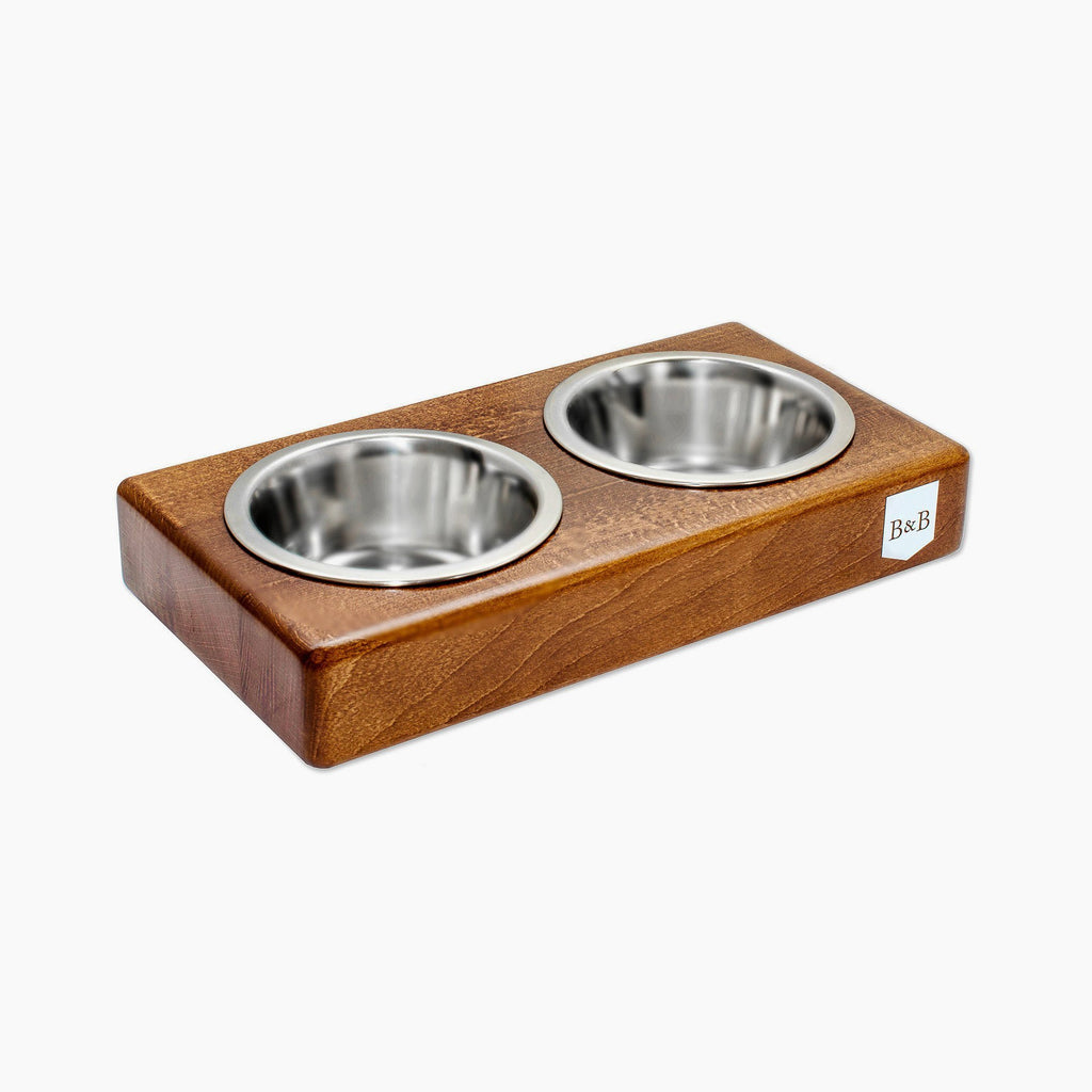 Duo Dog/Cat Bowl - Amber - NEW PETS ON THE BLOCK.COM