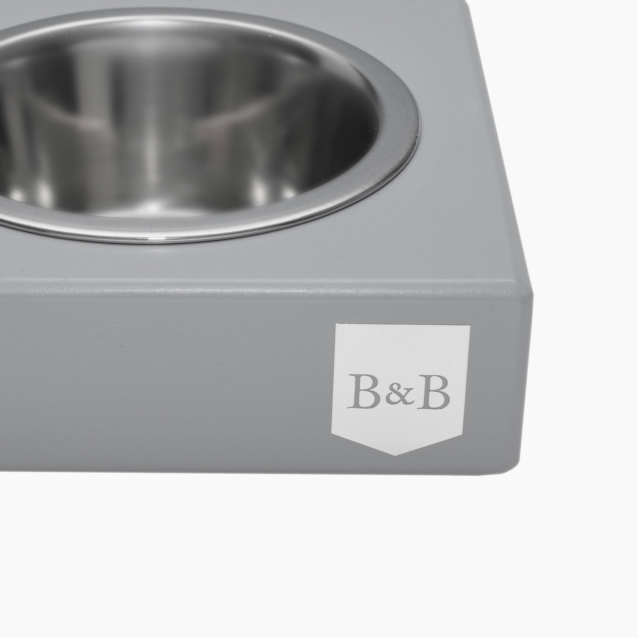 Duo Dog/Cat Bowl - Grey - NEW PETS ON THE BLOCK.COM