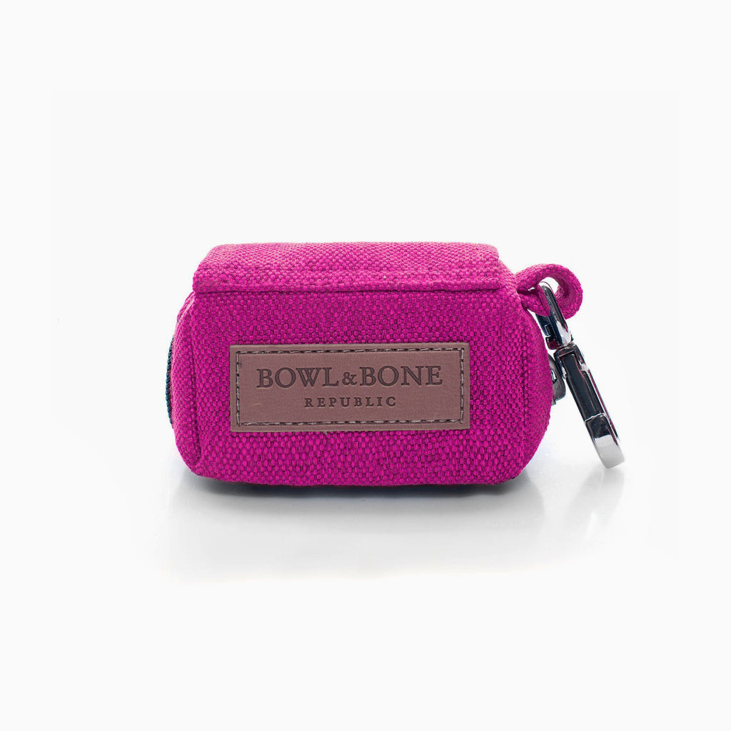 Mini Poop Bag Holder - Pink - NEW PETS ON THE BLOCK.COM