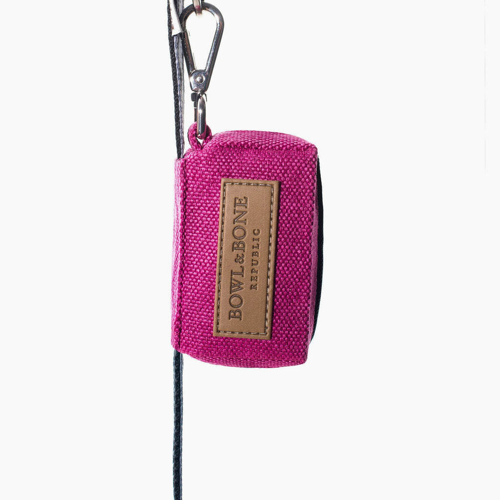 Mini Poop Bag Holder - Pink - NEW PETS ON THE BLOCK.COM